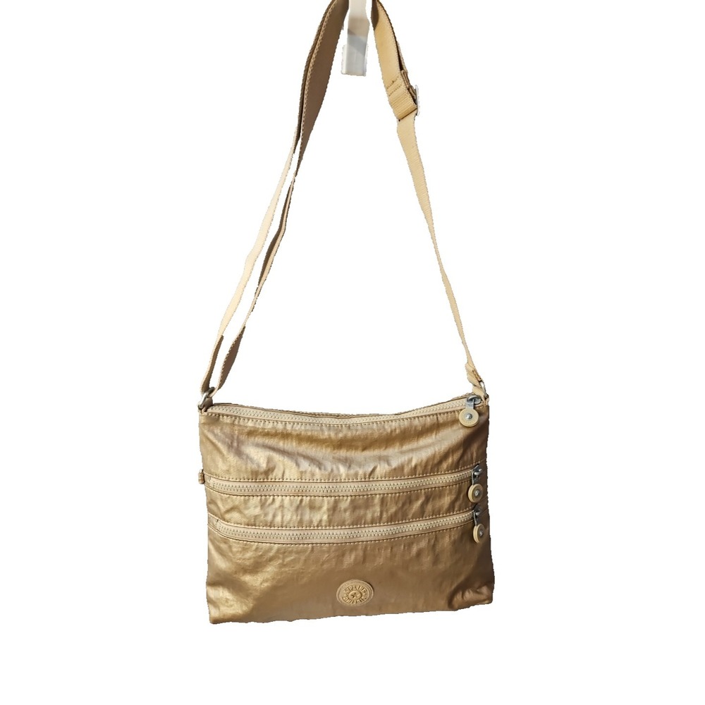 Kipling Full Size Alvar Shoulder Bag‎ Crossbody Toasty Gold Purse #690